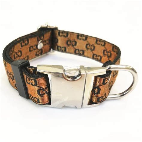 gucci dog collar leash set